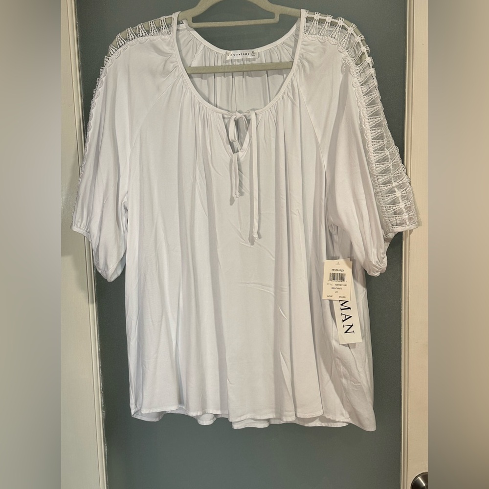 NWT Retrology top blouse 2X